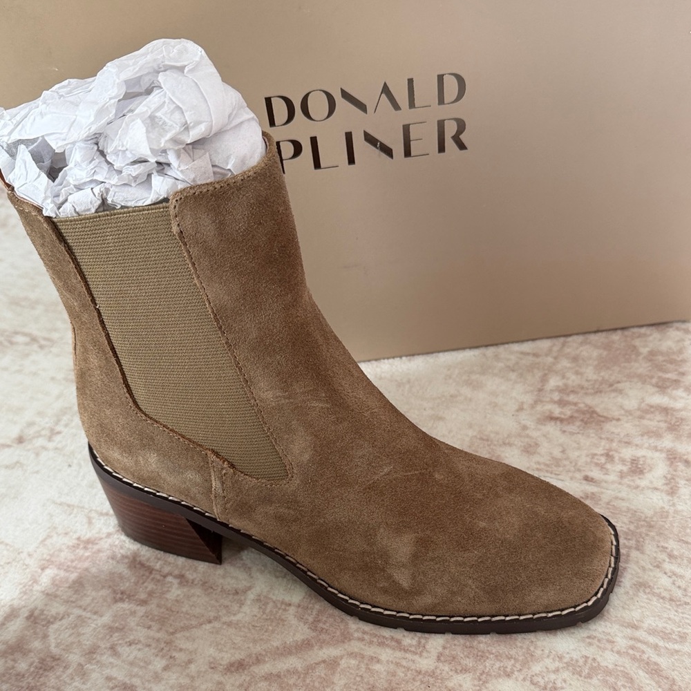 Donald J. Pliner Women's Brown Suede Ankle Booties